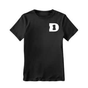 D1 Black Tee w/ White Logo