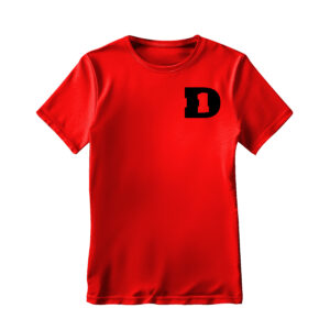 D1 Red Tee w/ Black Logo